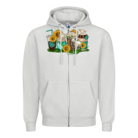 Dove Grey Sheep coffee cups Zipper Hoodie - texasbilliewilder