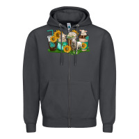Smoke Sheep coffee cups Zipper Hoodie - texasbilliewilder