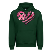 Forest Green breast cancer awareness heart Urban Hoodie - Jasminsmagicworld