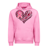 Fuchsia Pink breast cancer awareness heart Urban Hoodie - Jasminsmagicworld