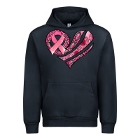 Navy breast cancer awareness heart Urban Hoodie - Jasminsmagicworld