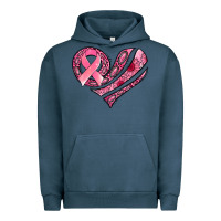 Pigment Midnight Navy breast cancer awareness heart Urban Hoodie - Jasminsmagicworld