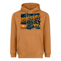 Meerkat Spooky Saurus Rex Heavyweight Hoodie - texasbilliewilder