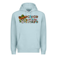 Blue Mist cinco de mayo skull Premium Hoodie - BarkalooDesign