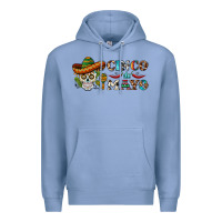 Colony Blue cinco de mayo skull Premium Hoodie - BarkalooDesign