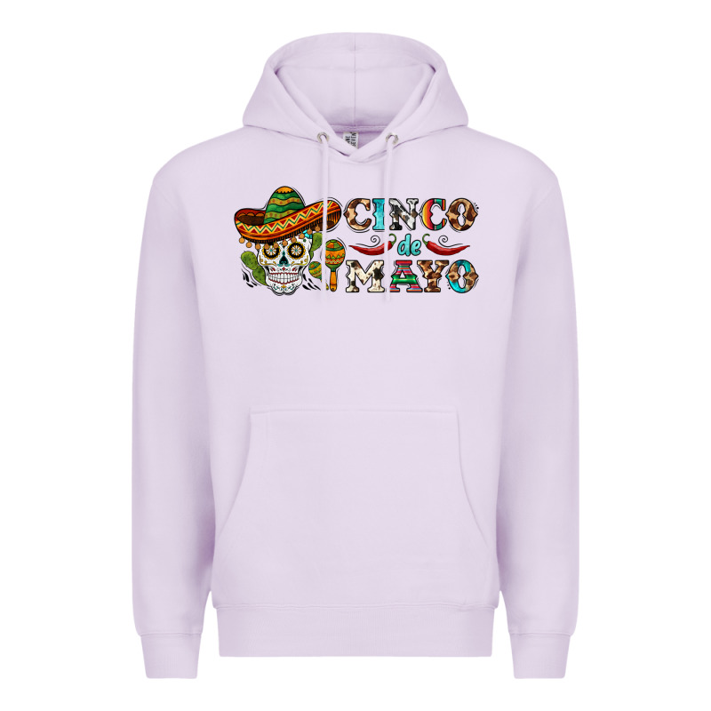 Cinco De Mayo Skull Premium Hoodie by BarkalooDesign | Teevron