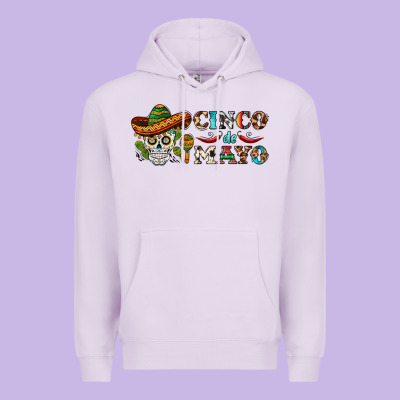 Cinco De Mayo Skull Premium Hoodie Designed By Barkaloodesign