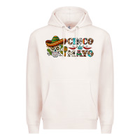 Pale Pink cinco de mayo skull Premium Hoodie - BarkalooDesign