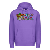 Purple cinco de mayo skull Premium Hoodie - BarkalooDesign