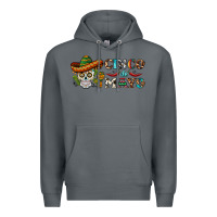 Rock cinco de mayo skull Premium Hoodie - BarkalooDesign