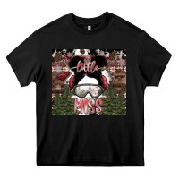 Black Little Miss Heavy Core Tee - CowhideDigitalArt