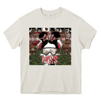 Cream Little Miss Heavy Core Tee - CowhideDigitalArt