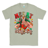 Matcha Merry Christmas Caucasian girl sneakers Classic Tee - RanaPortraitStore