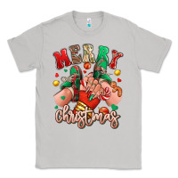 Moon Dust Merry Christmas Caucasian girl sneakers Classic Tee - RanaPortraitStore