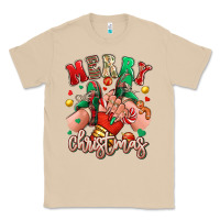 Mushroom Merry Christmas Caucasian girl sneakers Classic Tee - RanaPortraitStore
