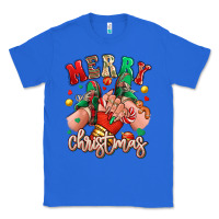 True Royal Merry Christmas Caucasian girl sneakers Classic Tee - RanaPortraitStore