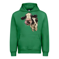 Emerald Cute Holstein Heifer Urban Hoodie - LillyAllenDesigns