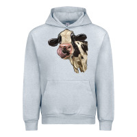 Heather Grey Cute Holstein Heifer Urban Hoodie - LillyAllenDesigns