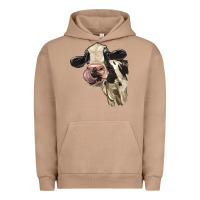 Pigment Burro Cute Holstein Heifer Urban Hoodie - LillyAllenDesigns