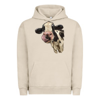 Pigment French Oak Cute Holstein Heifer Urban Hoodie - LillyAllenDesigns