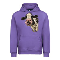Tulip Cute Holstein Heifer Urban Hoodie - LillyAllenDesigns