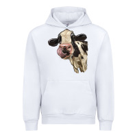 White Cute Holstein Heifer Urban Hoodie - LillyAllenDesigns