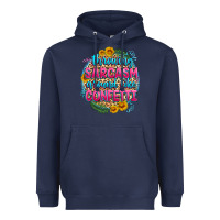 Navy throwing sarcasm around like confetti Heavyweight Hoodie - Zillion Design Studio