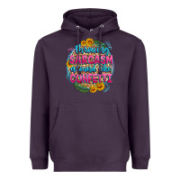 Plum throwing sarcasm around like confetti Heavyweight Hoodie - Zillion Design Studio