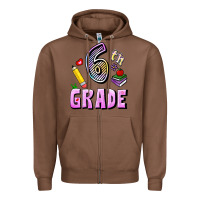 Chestnut Sixth Grade Zipper Hoodie - RanaPortraitStore