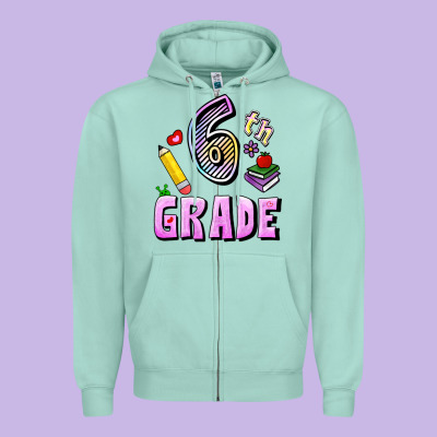 Zipper Hoodie Sixth Grade