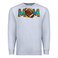Heather Grey western mom american football Premium Sweatshirt - HRA Design Shop