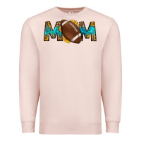 Pale Pink western mom american football Premium Sweatshirt - HRA Design Shop