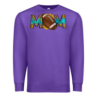 Purple western mom american football Premium Sweatshirt - HRA Design Shop