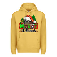 Antique Gold merry slothmas Premium Hoodie - Jasminsmagicworld