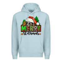 Blue Mist merry slothmas Premium Hoodie - Jasminsmagicworld