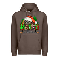 Coffee merry slothmas Premium Hoodie - Jasminsmagicworld