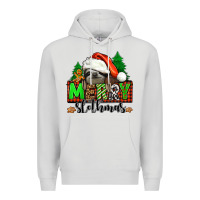 Dove Grey merry slothmas Premium Hoodie - Jasminsmagicworld