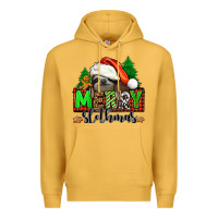 Mustard merry slothmas Premium Hoodie - Jasminsmagicworld