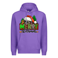 Purple merry slothmas Premium Hoodie - Jasminsmagicworld