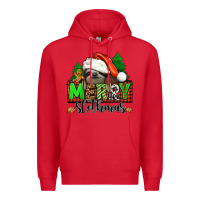 Red merry slothmas Premium Hoodie - Jasminsmagicworld