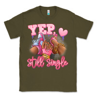 Army Green Yep still single heels and sneakers afro girl Classic Tee - RanaPortraitStore