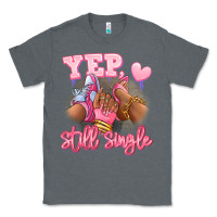 Charcoal Heather Yep still single heels and sneakers afro girl Classic Tee - RanaPortraitStore