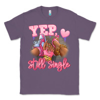 Lavender Yep still single heels and sneakers afro girl Classic Tee - RanaPortraitStore