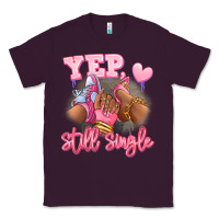 Plum Yep still single heels and sneakers afro girl Classic Tee - RanaPortraitStore