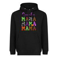 Black Spooky Mama Heavyweight Hoodie - texasbilliewilder