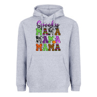 Heather Grey Spooky Mama Heavyweight Hoodie - texasbilliewilder