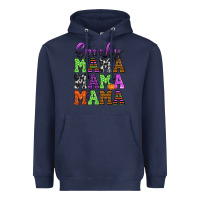 Navy Spooky Mama Heavyweight Hoodie - texasbilliewilder