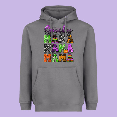 Spooky Mama Heavyweight Hoodie Designed By Texasbilliewilder