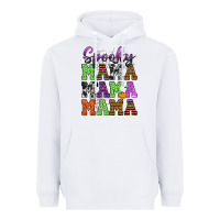 White Spooky Mama Heavyweight Hoodie - texasbilliewilder