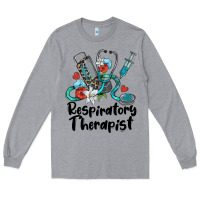 Heather Grey respiratory therapist Long Sleeve Tee - BarkalooDesign